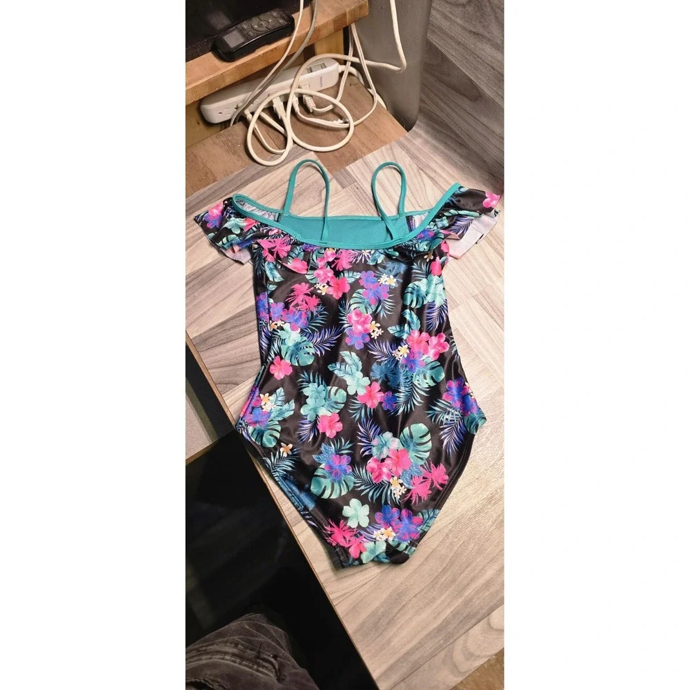 Girl's SO UV Protection Pretty Bathing Suit Size 12